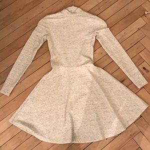 white/grey dress with open back!